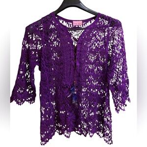 Pretty Fancy Purple Crochet Top